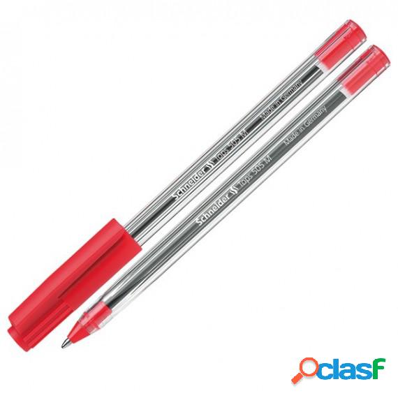 Penna a sfera con cappuccio Tops 505 - tratto 0,7mm - rosso-