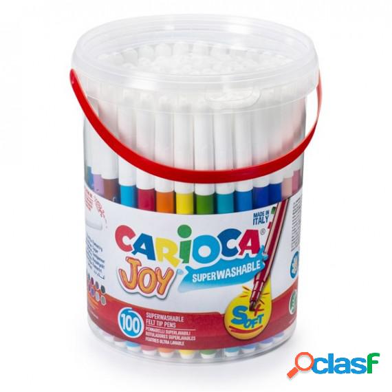 Pennarelli Joy - punta fine - colori assortiti - Carioca -