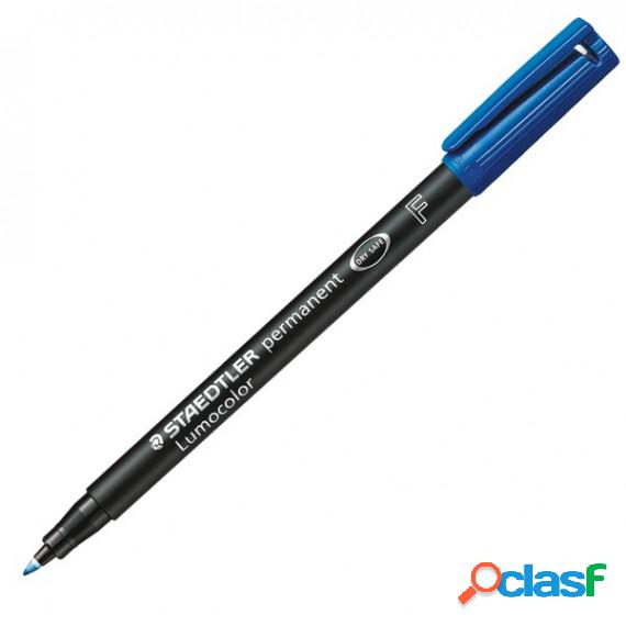 Pennarello Lumocolor Permanent 318 - punta 0,6 mm - blu -