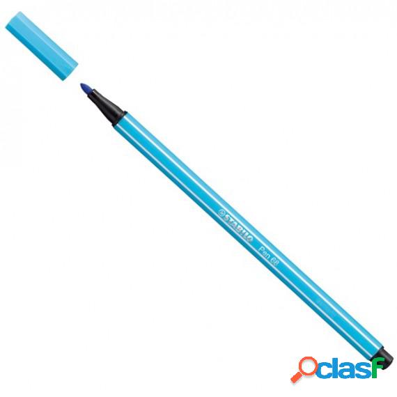 Pennarello Pen 68 - azzurro 57 - Stabilo