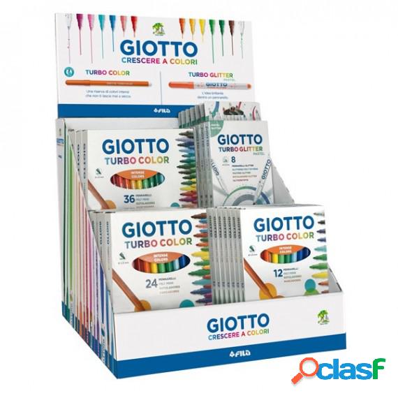 Pennarello Turbo Color - astucci assortiti - Giotto - expo