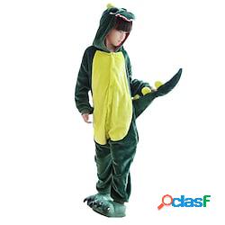 Per bambini Pigiama Kigurumi Drago Dinosauro Tinta unica