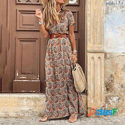 Per donna Abito casual Vestito svasato Abito boho Abito