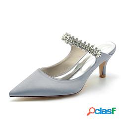 Per donna scarpe da sposa Matrimonio Feste tacchi da sposa