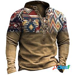 Per uomo Felpa Maglione Blu Verde militare Marrone Grigio