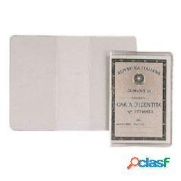 Porta Carta dIdentitA - PVC - 16x11,5 cm - trasparente -