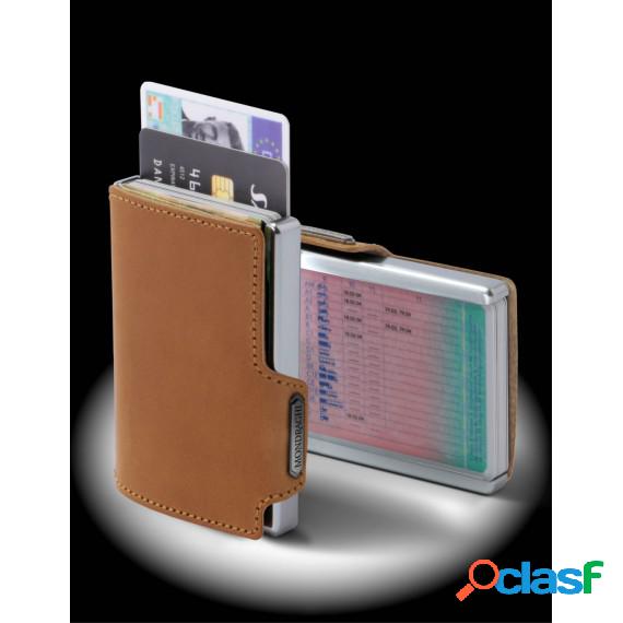 Porta Tessere Mondraghi Elegance Caramel - Mini Wallet In