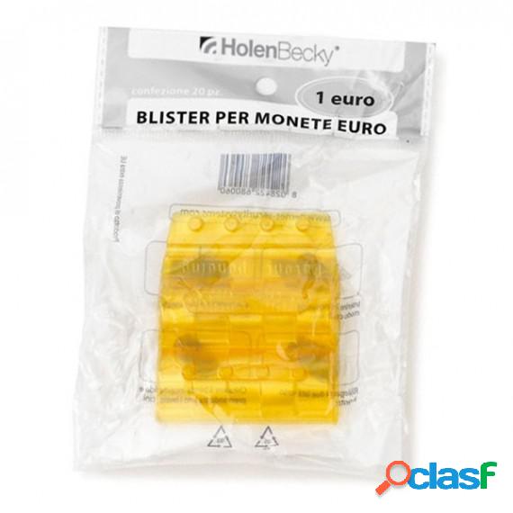 Portamonete - PVC - 1 euro - giallo - HolenBecky - blister
