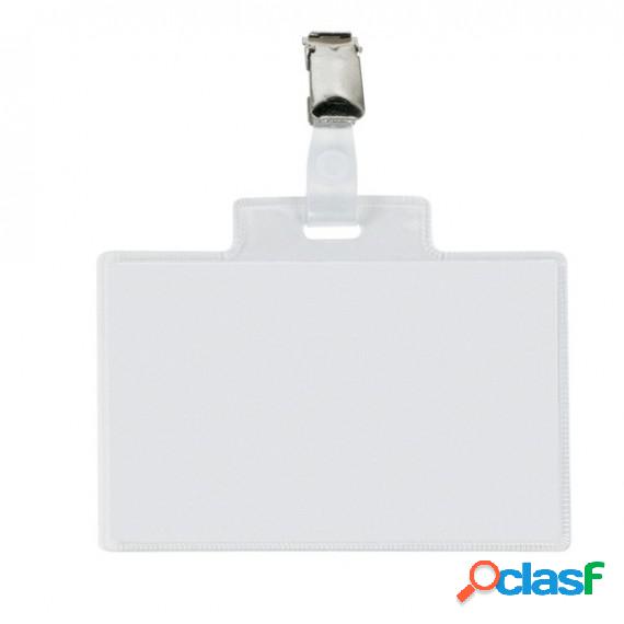 Portanome Pass 4 E - clip in metallo - 11 x 7 cm - Sei Rota