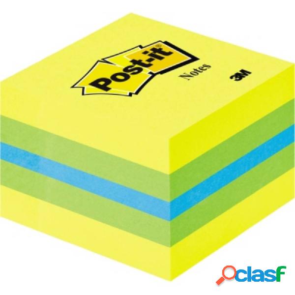 Post-it Cubo note adesive 2051-L 51 mm x 40 mm Blu, Verde
