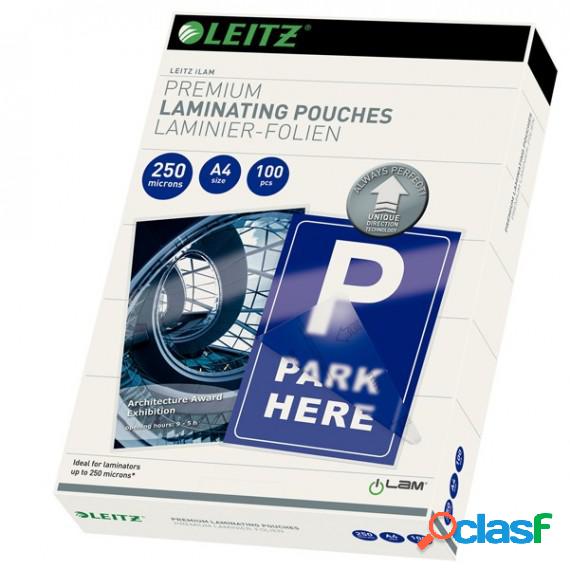 Pouches ILam - A4 - 216x303 mm - 2x250 micron - Leitz -