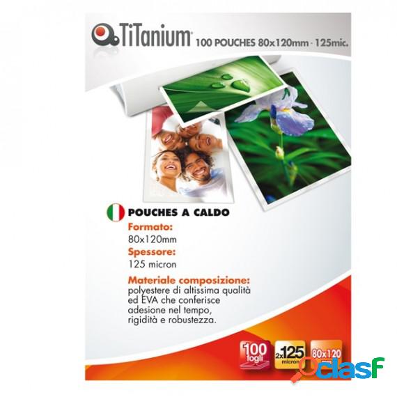 Pouches - swiss card - 80x120 mm - 2x125 micron - Titanium -
