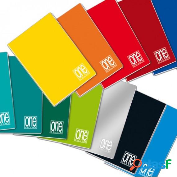 Quaderno One Color - A5 - punto metallico - 1 rigo - 20+1