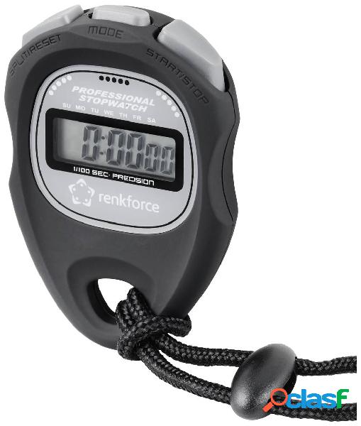 Renkforce WT-034 Cronometro digitale Nero