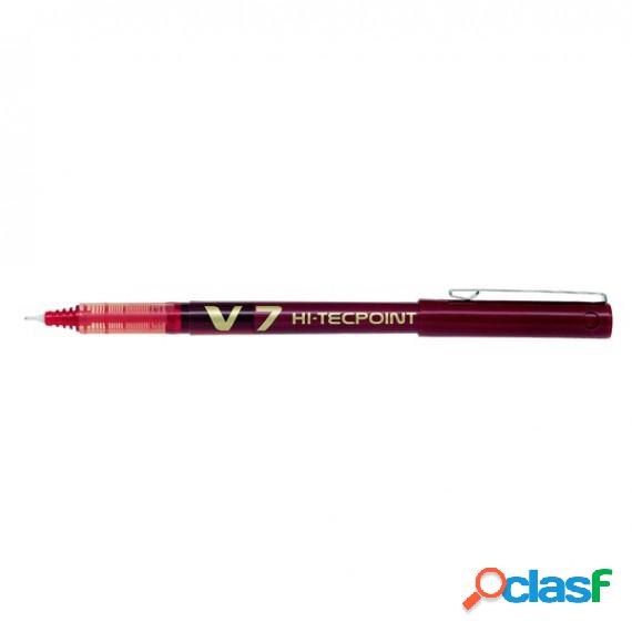 Roller Hi Tecpoint V7 - punta 0,7 mm - rosso - Pilot