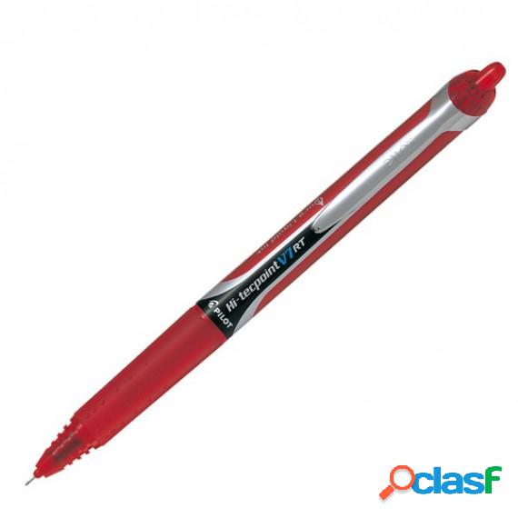 Roller a scatto Hi Tecpoint V7 RT - punta 0,7mm - rosso -