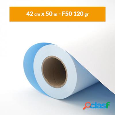 Rotolo carta plotter blue back A2 bianco (42 cm x 50 m –