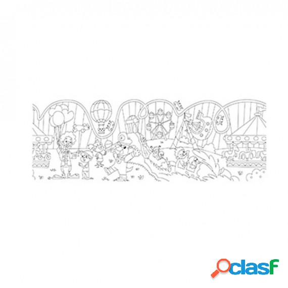 Rotolo creativo adesivo - tema parco divertimento - 30x400cm