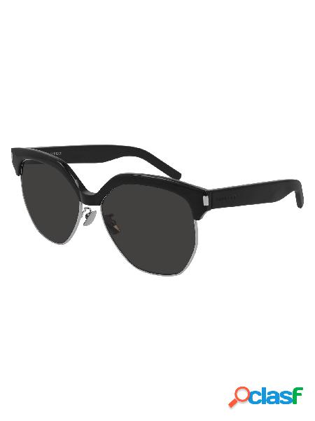 SAINT LAURENT OCCHIALI DA SOLE DONNA SL408002 METALLO NERO