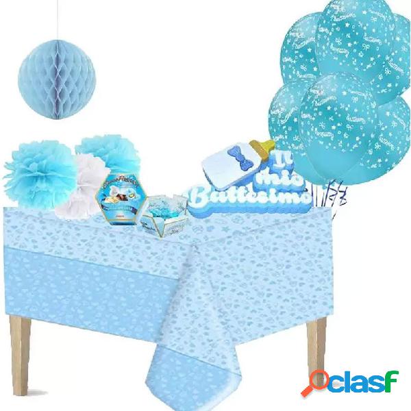 SET PER CONFETTATA FAI DA TE - SWEET TABLE BATTESIMO CELESTE