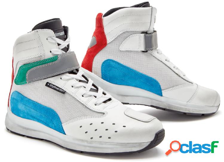 Scarpe moto Stylmartin AUDAX AIR Bianco Azzurro Rosso