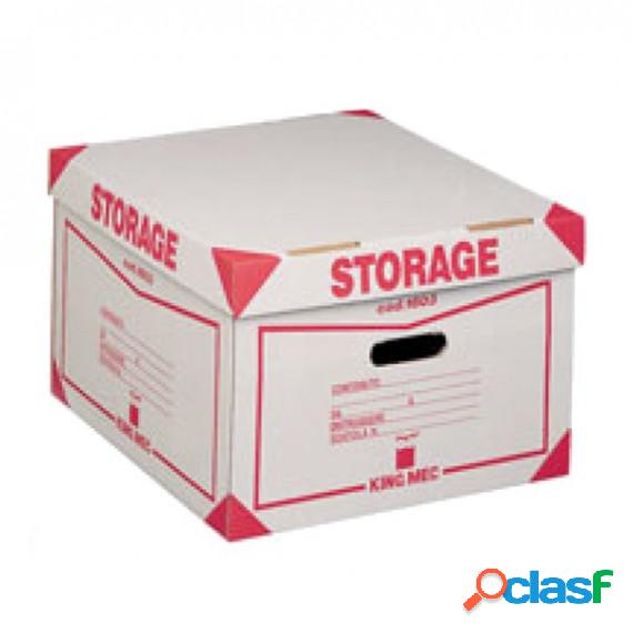 Scatola Storage - con coperchio - 38,5x26,4x39,7 cm - bianco