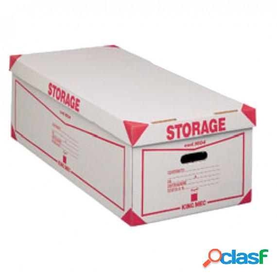 Scatola Storage - con coperchio - 38,5x26,4x75,5 cm - bianco