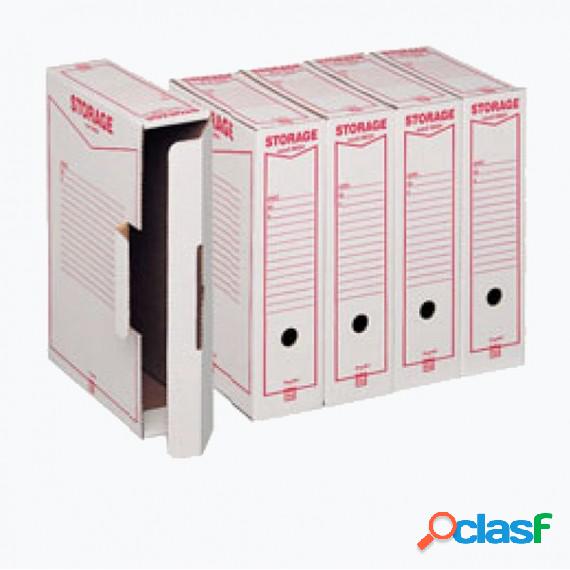 Scatola archivio Storage - A4 - 8,5x31,5x22,3 cm - bianco e