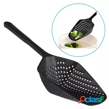 Scolapasta da cucina grande resistente al calore - nero