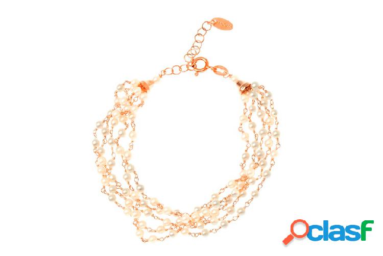 Selezione Zanolli Bracciale argento rosè con cristalli