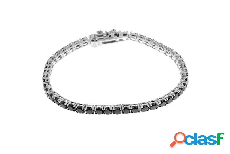 Selezione Zanolli Bracciale argento tennis griffe zircone