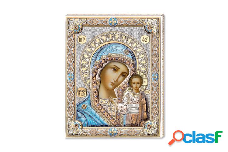 Selezione Zanolli Madonna di Kazan argento pvd colorata