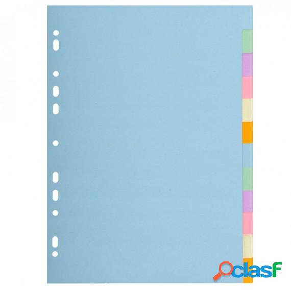 Separatore Forever Pastel - A4 - 12 tasti - cartoncino - 170