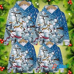 Sguardo di famiglia Natale Felpa con cappuccio Pop art