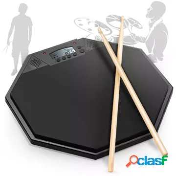 Silent Drum Pad Pratica con Metronomo e Batteria