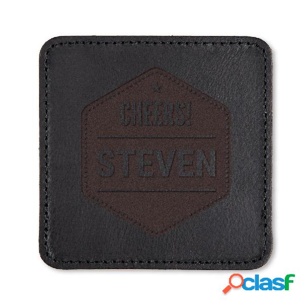 Sottobicchieri in pelle personalizzati