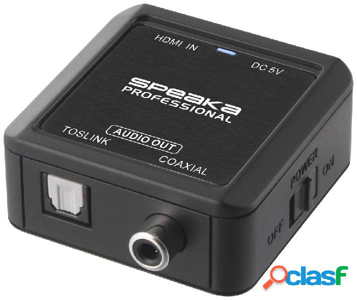 SpeaKa Professional Audio Cavo adattatore [HDMI - Coassiale,