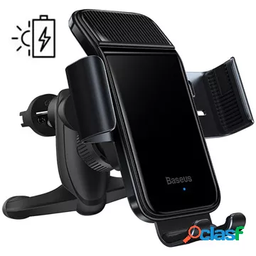 Supporto da auto Baseus Smart Solar Air Vent - Nero