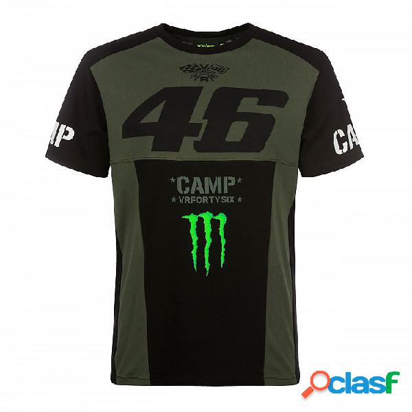 T-Shirt VR46 46 Monster CAMP Verde militare