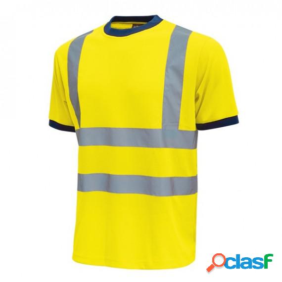 T-shirt alta visibilitA Glitter - taglia L - giallo fluo -