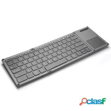 Tastiera Wireless Tripla Pieghevole con Touchpad B066S -
