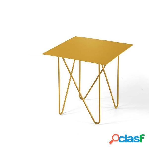 Tavolino Quadrato Shape Oro - Quadrati