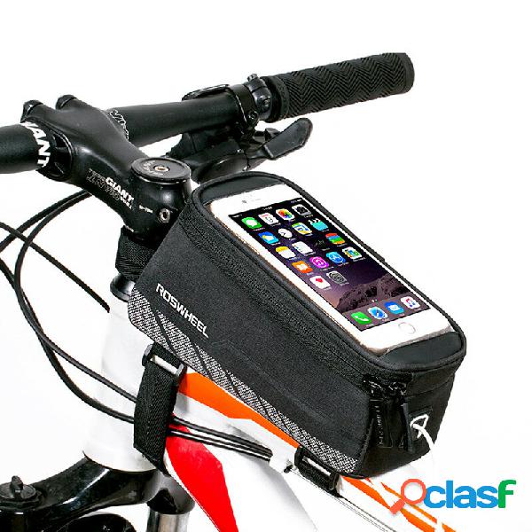 Telaio anteriore per telefono bici Borsa Tubo porta telefono