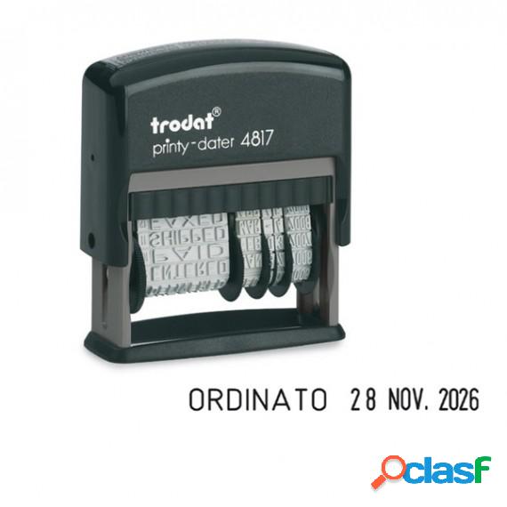 Timbro Printy Dater Eco 4817 Datario + Polinomio - 3,8 mm -