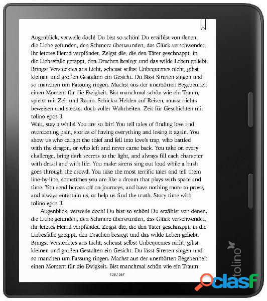 Tolino epos 3 Lettore di eBook 20.3 cm (8 pollici) Nero