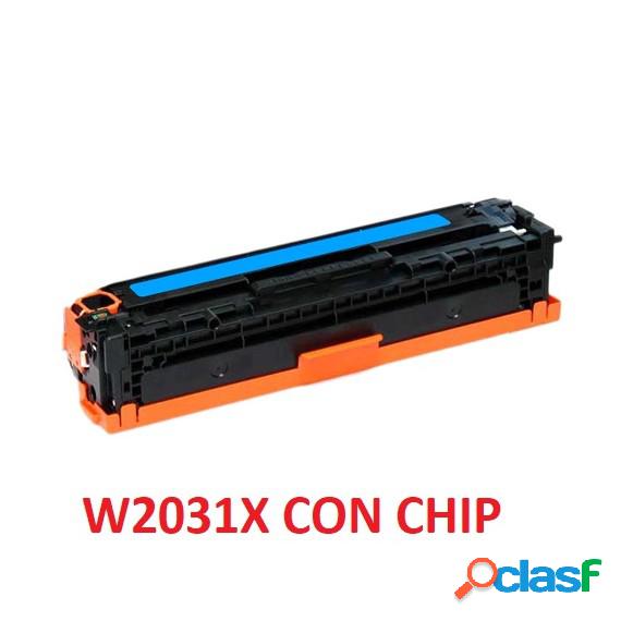 Toner W2031X Ciano Con Chip Compatibile 415X Per Hp Color