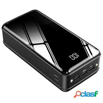 Triple USB Fast Power Bank 50000mAh - PD 18W - Nero