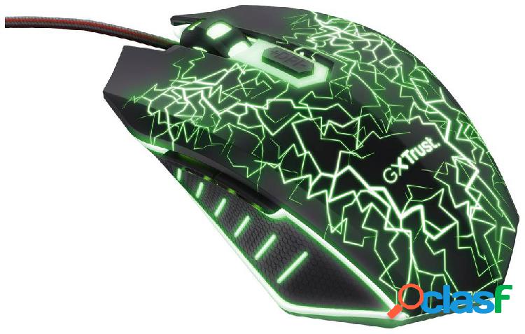 Trust GXT105X IZZA Mouse da gioco Cablato Ottico Nero 6