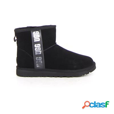 UGG BOOTS Classic Mini Side Logo II stivaletto - nero