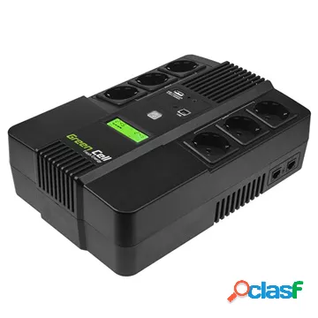 UPS Green Cell AiO con 6 prese CA, 1 USB - 600 VA/360 W